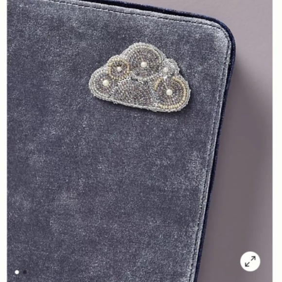 Anthropologie On Cloud Nine sticker and card patch applique silver bead sequin - Picture 7 of 7